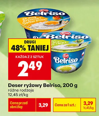 Deser ryżowy Belriso Mango promocja w Biedronka