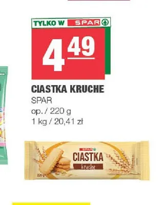 Ciastka kruche Spar promocja w SPAR