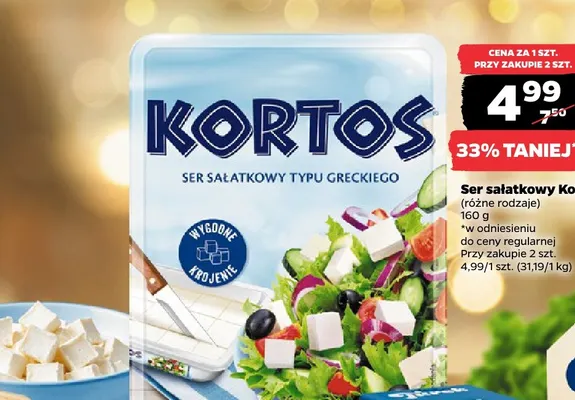 Ser sałatkowy Kortos promocja w Netto