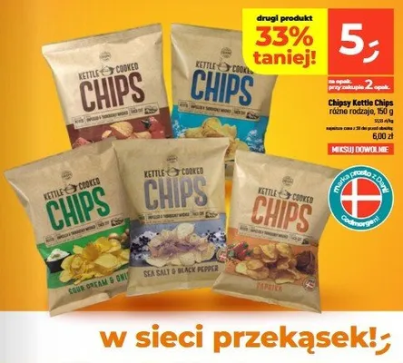 Chipsy ziemniaczane Kettle Cooked Solone Godmorgen promocja w Dealz