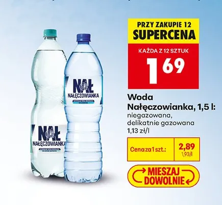Woda niegazowana Nałęczowianka promocja w Biedronka