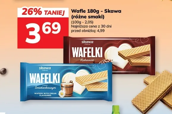 Wafle kakaowe Skawa promocja w Hitpol