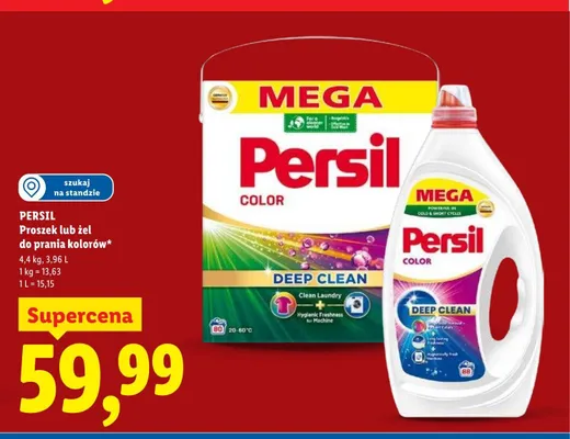 Proszek lub żel do prania kolorów Persil promocja w Lidl
