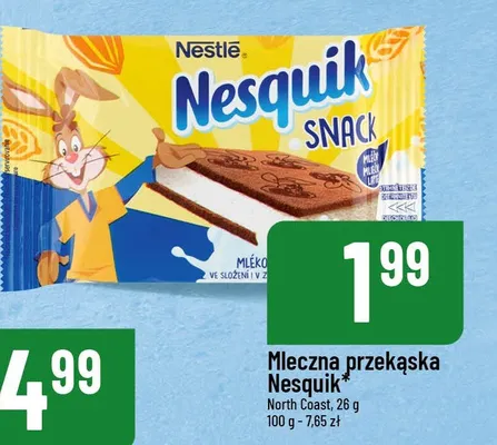 Mleczna przekąska Snack Nesquik promocja w POLOmarket