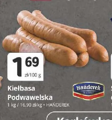 Kiełbasa podwawelska Hańderek promocja w Marketvita