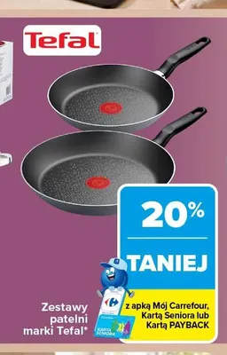 Zestawy patelni Tefal promocja w Carrefour