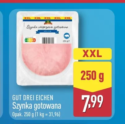 Szynka gotowana Gut Drei Eichen promocja w Aldi