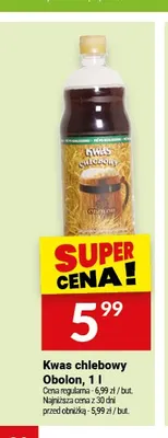 Kwas chlebowy Obolon promocja w Twój Market