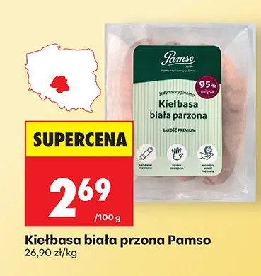Kiełbasa biała parzona promocja w Biedronka