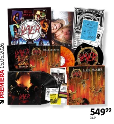 Płyta LP Slayer Hell Awaits 40th Anniversary Edition 3LP promocja w Empik
