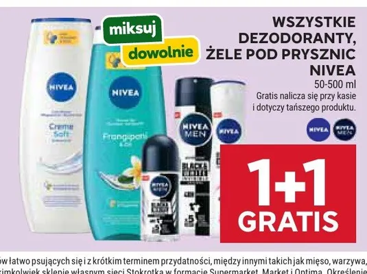 Dezodorant męski Nivea Men Black & White promocja w Stokrotka