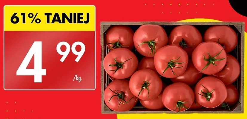 Pomidory czerwone promocja w Biedronka