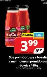 Sos pomidorowy z bazylią Łowicz promocja w Delfin