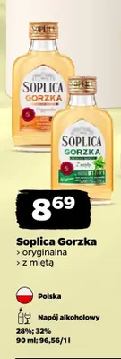 Napój alkoholowy Soplica Gorzka Oryginalna promocja w Netto