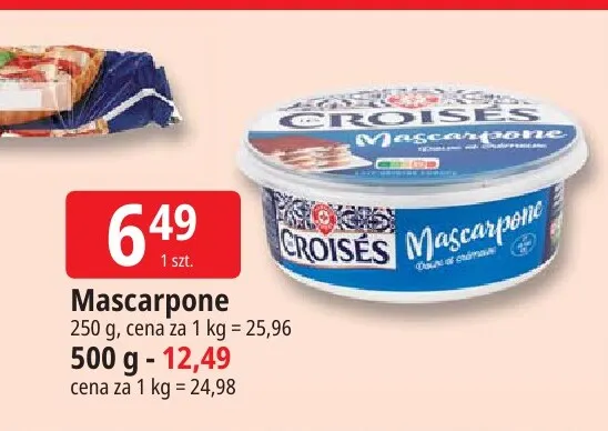 Serek Mascarpone Les Croisés promocja w Leclerc