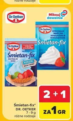 Śmietan-fix Dr. Oetker promocja w Carrefour