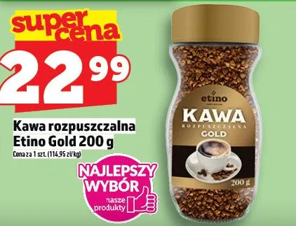 Kawa rozpuszczalna Etino Gold promocja w TOPAZ