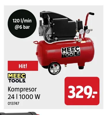 Kompresor 24 l Meec Tools promocja w Jula