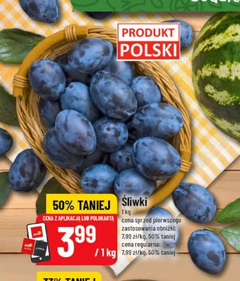Śliwki polskie promocja w POLOmarket