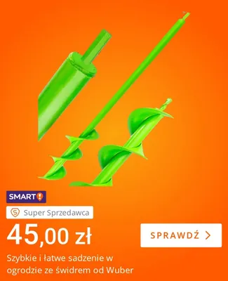 Świder ogrodowy Wuber promocja w Allegro