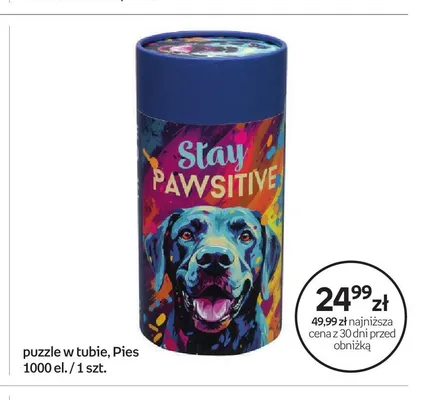Puzzle w tubie Pies 1000 elementów promocja w Empik