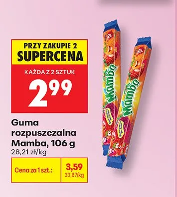 Guma rozpuszczalna Mamba promocja w Biedronka