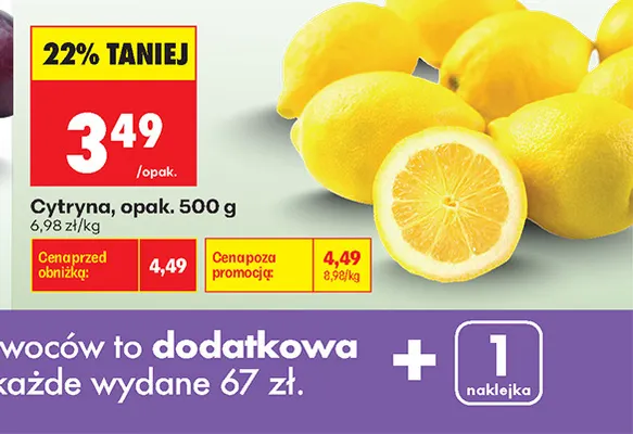 Cytryna promocja w Biedronka