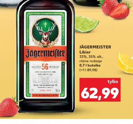 Likier Jägermeister promocja w Kaufland