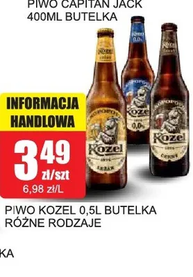Piwo Kozel Cerny promocja w Bingo