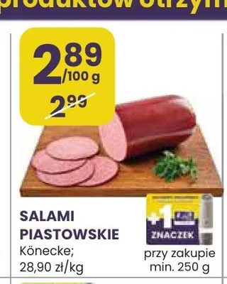 Salami Piastowskie Könecke promocja w Stokrotka