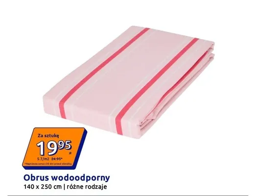 Obrus wodoodporny 140x250cm promocja w Action