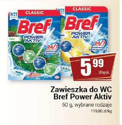 Zawieszka do WC Bref Power Aktiv promocja w Premium Nasz Sklep