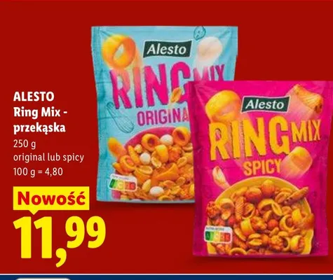 Ring Mix przekąska original Alesto promocja w Lidl