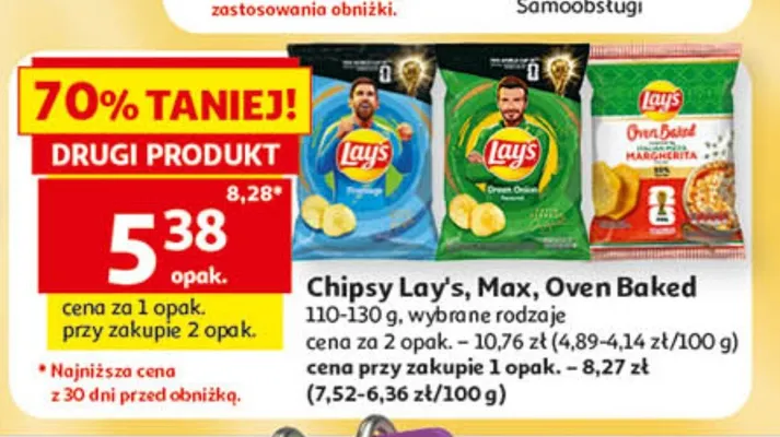 Chipsy Lay's Green Onion promocja w Auchan