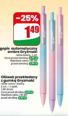 Długopis automatyczny ombre Gryzmaki promocja w Dino