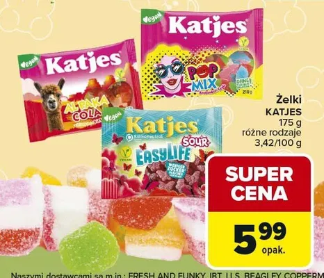 Żelki różne rodzaje promocja w Carrefour