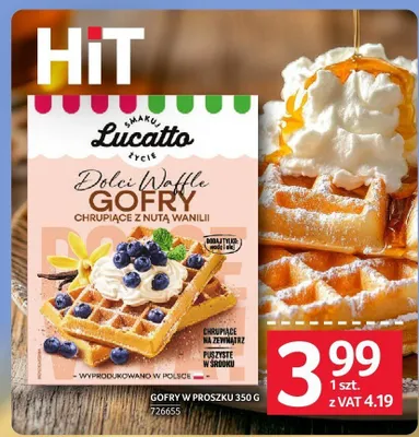Gofry w proszku Lucatto promocja w Selgros