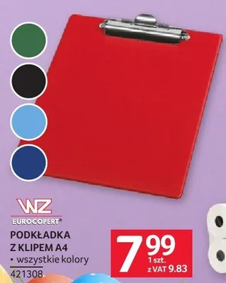 Podkładka z klipem A4 WNZ promocja w Selgros
