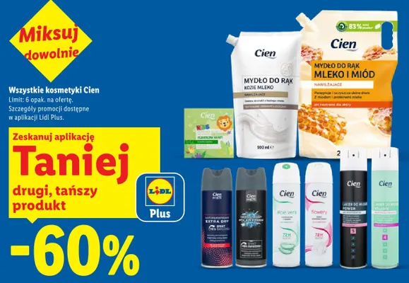 Mydło do rąk kozie mleko Cien promocja w Lidl