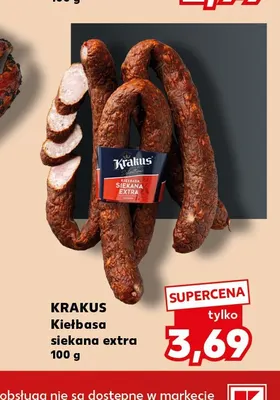 Kiełbasa siekana extra Krakus promocja w Kaufland