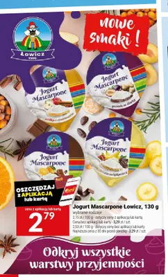 Jogurt Mascarpone Łowicz jabłko z cynamonem promocja w Twój Market