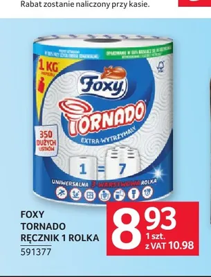 Ręcznik papierowy Foxy Tornado 1 rolka promocja w Selgros