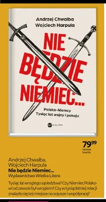 Książka Nie będzie Niemiec... Andrzej Chwalba Wojciech Harpula oprawa twarda promocja w Empik