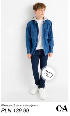 Skinny jeans C & A 2-pak promocja w C&A