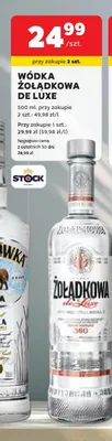Wódka Żołądkowa de Luxe promocja w Stokrotka