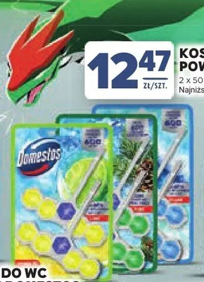 Kostka do WC Power 5 Domestos ocean promocja w Stokrotka
