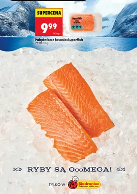 Polędwica z łososia Superfish promocja w Biedronka