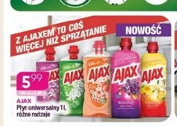Płyn uniwersalny Ajax Lavender promocja w Drogerie Koliber