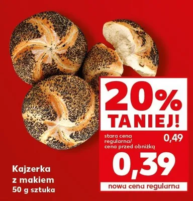 Kajzerka z makiem promocja w Kaufland