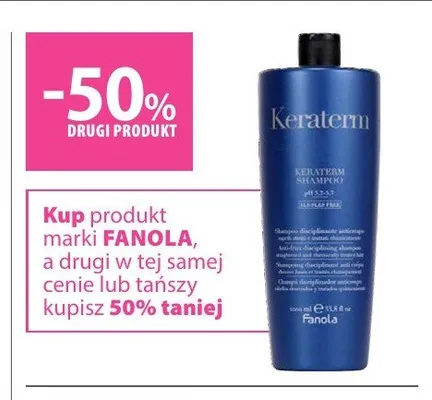 Szampon do włosów Fanola Keraterm promocja w Hebe